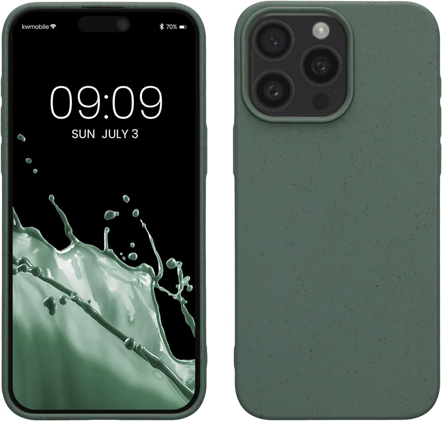 Kalibri iPhone 15 Pro Max Θήκη Σιλικόνης TPU με Ανακυκλώσιμο και Βιοδιασπώμενο Υλικό - Forest Green