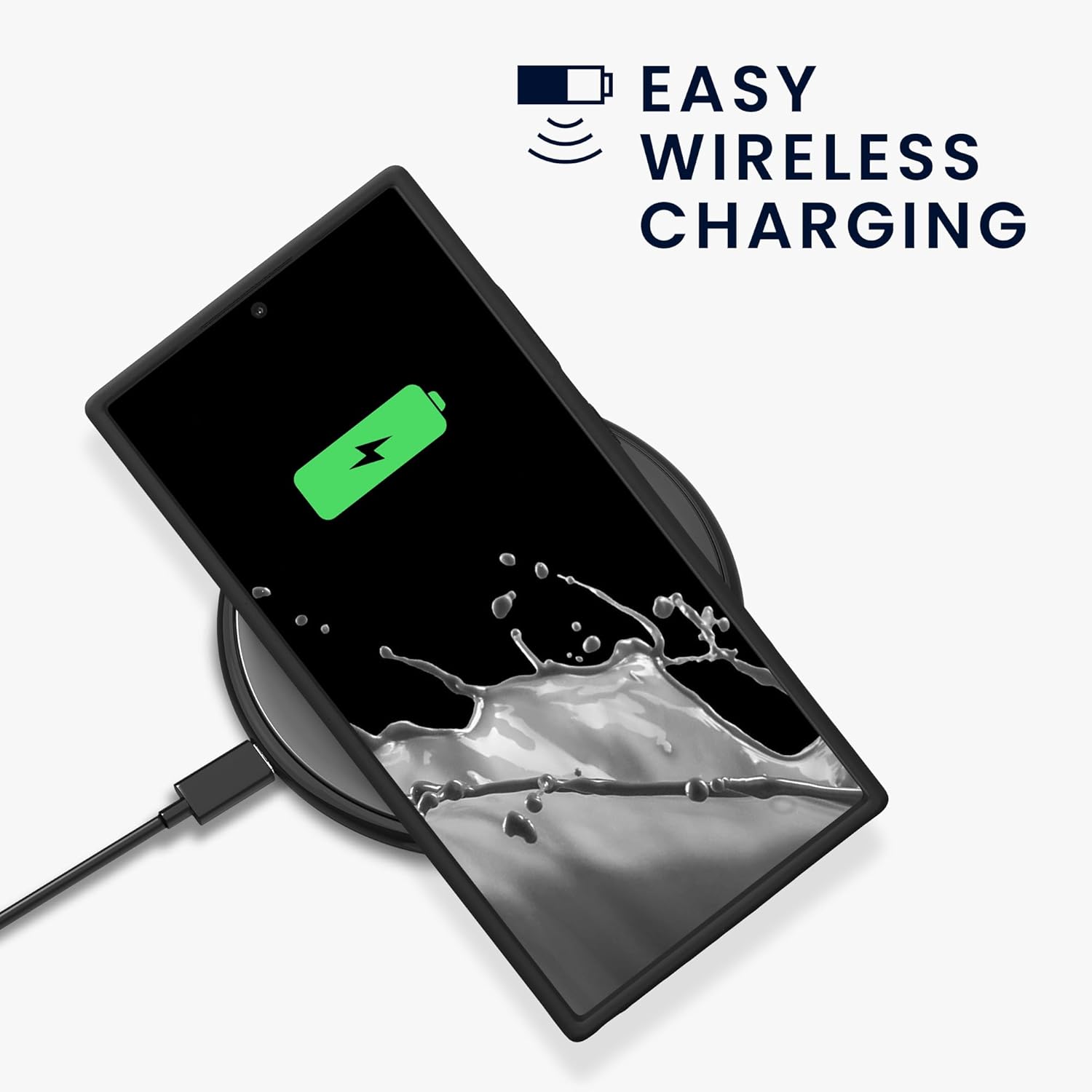 KW Samsung Galaxy S24 Ultra Θήκη Σιλικόνης Rubber TPU με MagSafe - Black