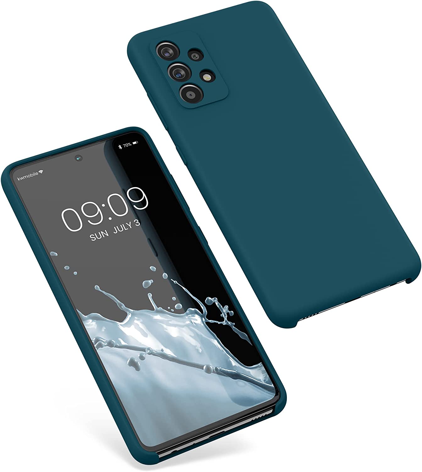 KW Samsung Galaxy A52 / A52 5G / A52s 5G Θήκη Σιλικόνης Rubber TPU - Matte Petrol - 54347.57