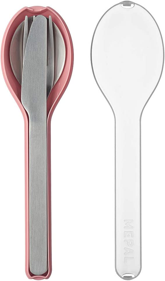 Mepal Cutlery Ellipse Σετ Μαχαιροπήρουνων - Σετ 3 Τεμαχίων - BPA FREE - Nordic Pink