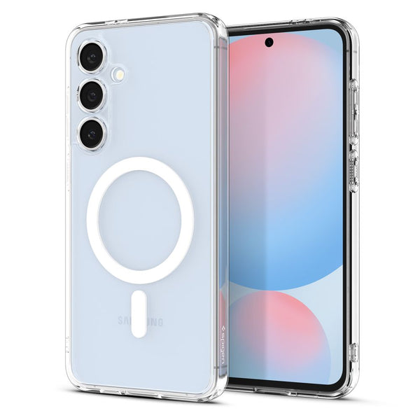 Spigen Samsung Galaxy S24 FE Ultra Hybrid Mag Σκληρή Θήκη με Πλαίσιο Σιλικόνης Και MagSafe - White
