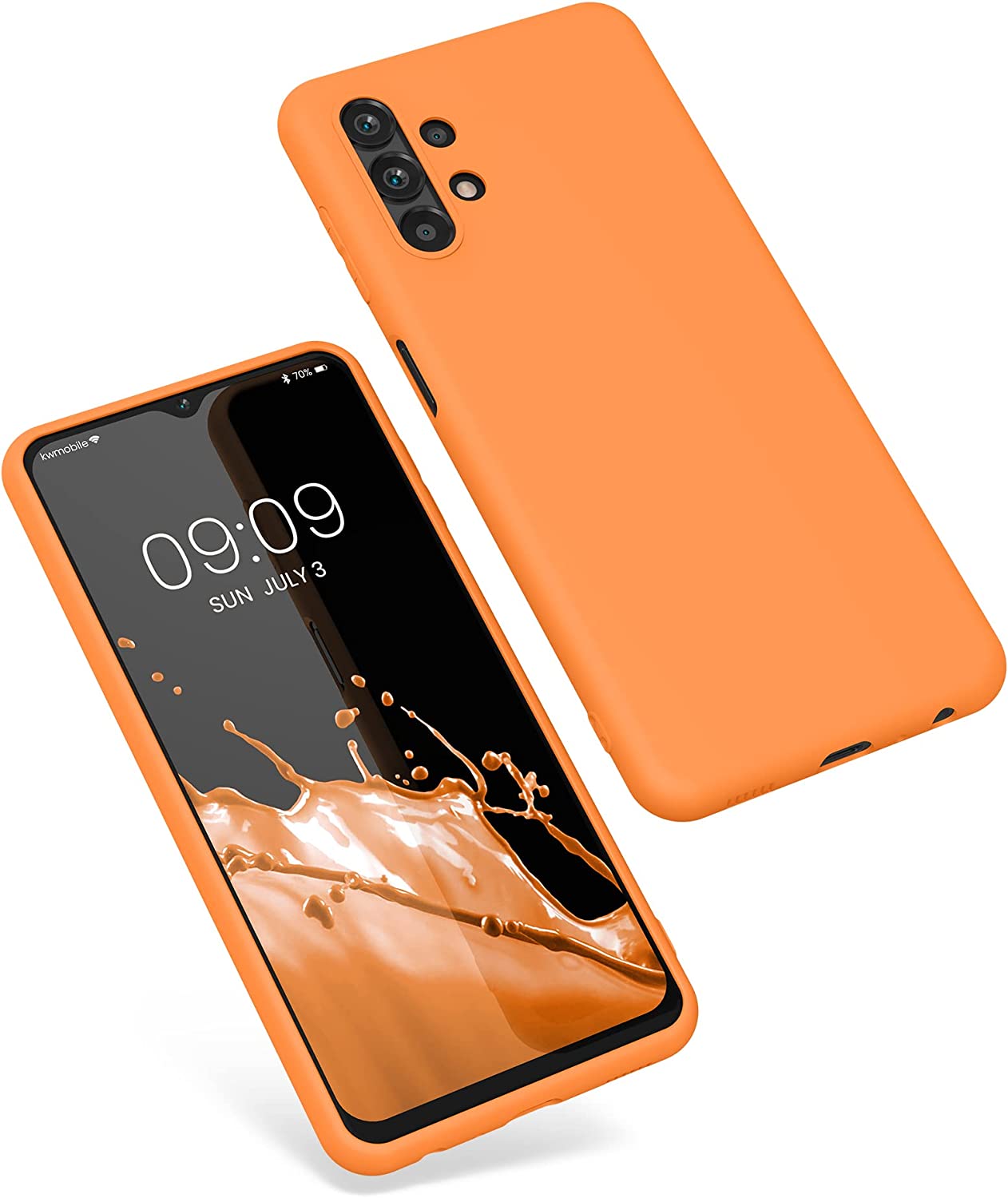 KW Samsung Galaxy A13 4G Θήκη Σιλικόνης TPU - Fruity Orange - 57805.150