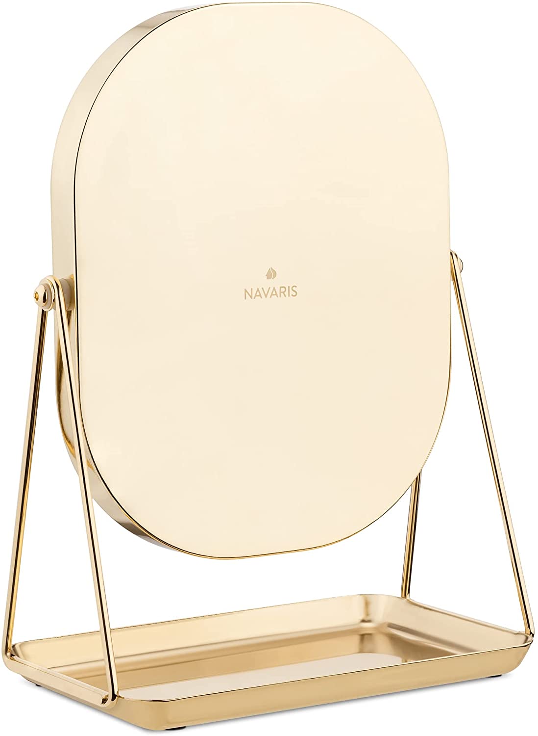 Navaris Free Standing Makeup Mirror - Καθρέπτης Μακιγιάζ - Rose Gold - 49361.31