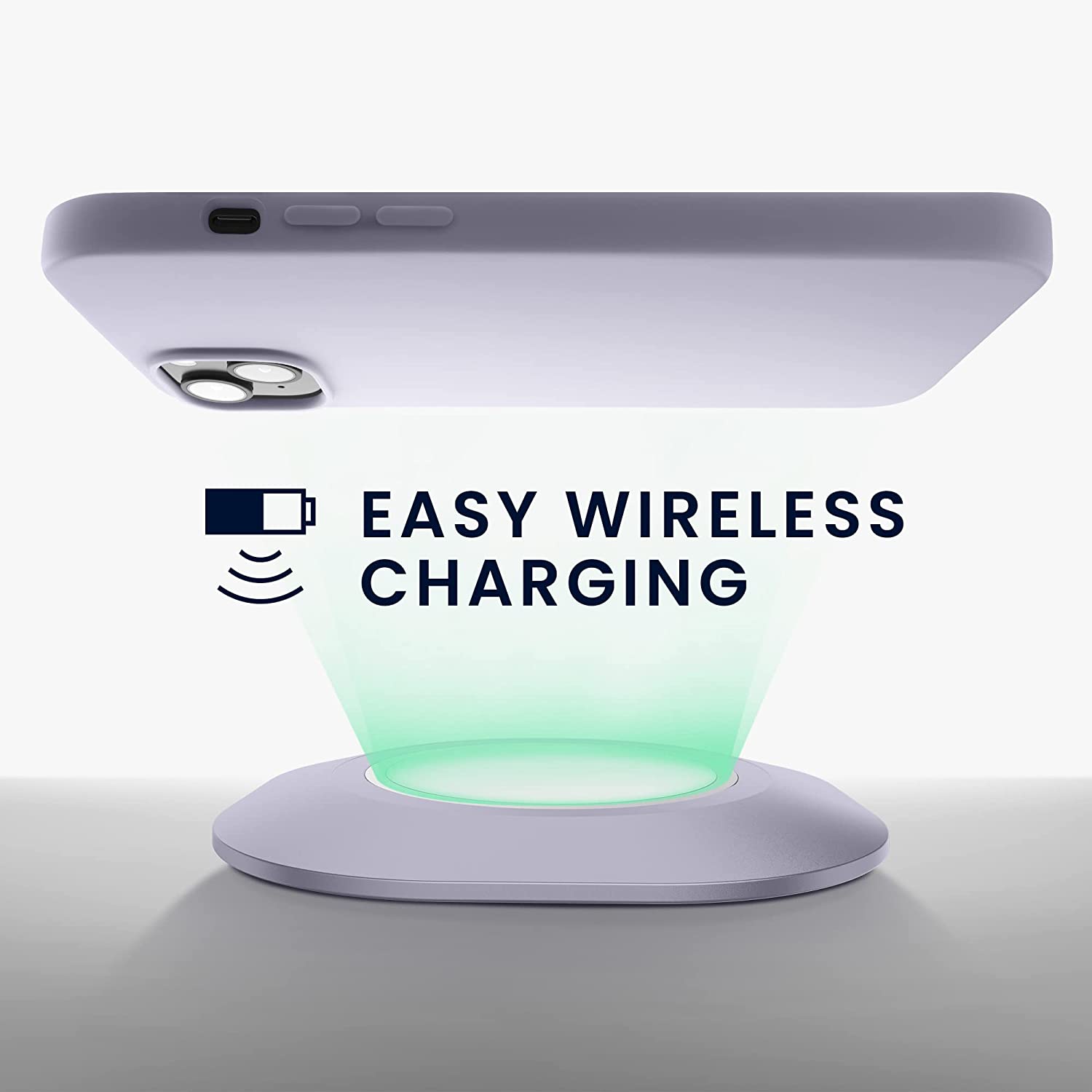 KW iPhone 14 Plus Θήκη Σιλικόνης TPU - Light Lavender - 59072.139