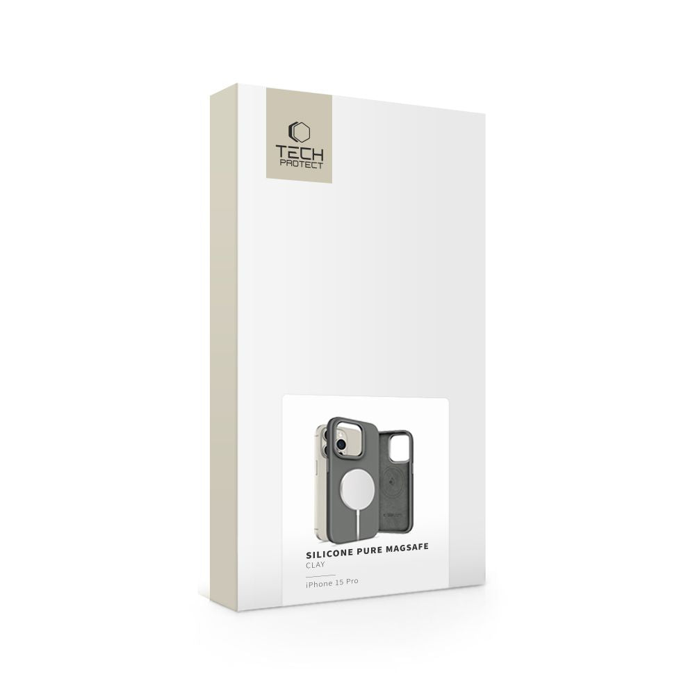 Tech-Protect iPhone 15 Pro Silicone Pure Θήκη Σιλικόνης TPU με MagSafe - Clay