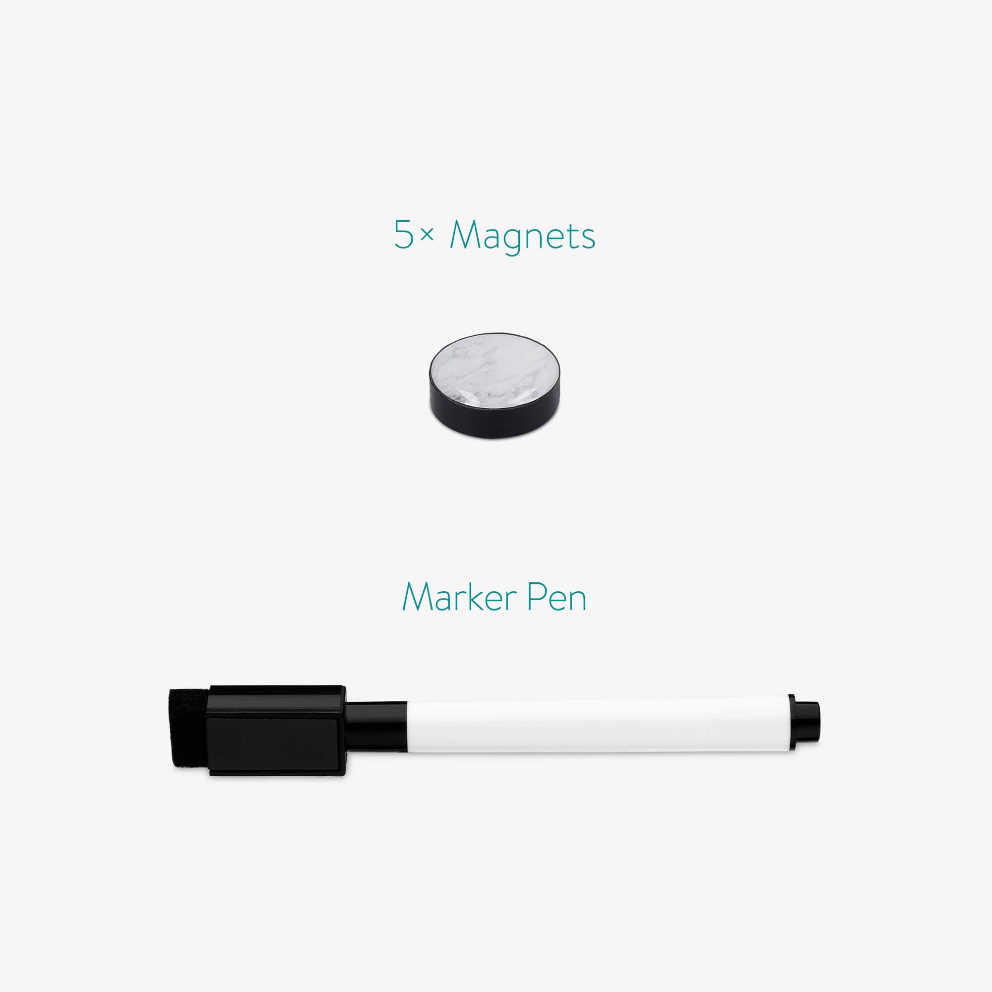 Navaris Μαγνητικός Πίνακας - Design Concrete - 40 x 40cm - 57021.01