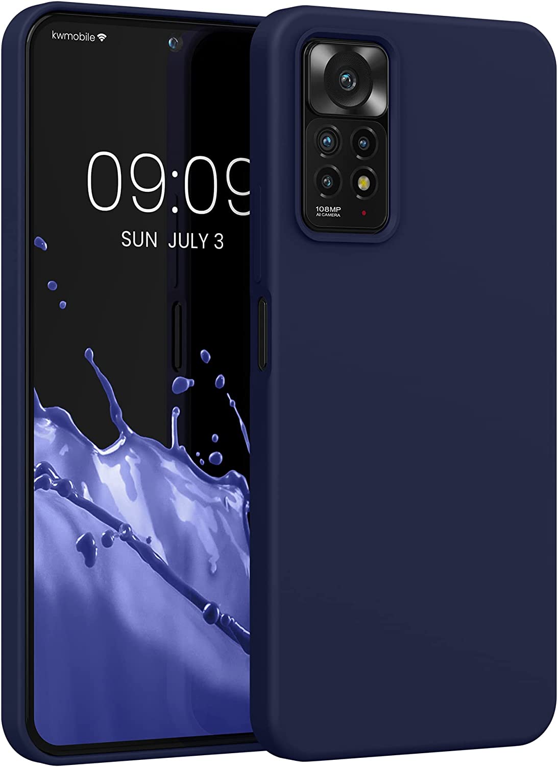 KW Xiaomi Redmi Note 11 Pro / Note 11 Pro 5G Θήκη Σιλικόνης Rubberized TPU - Deep Ocean - 57373.182