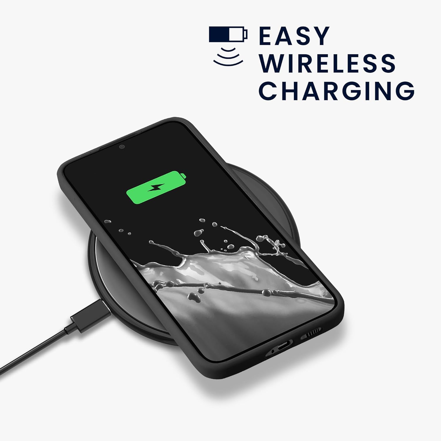 KW Samsung Galaxy S24+ Θήκη Σιλικόνης Rubber TPU με MagSafe - Black