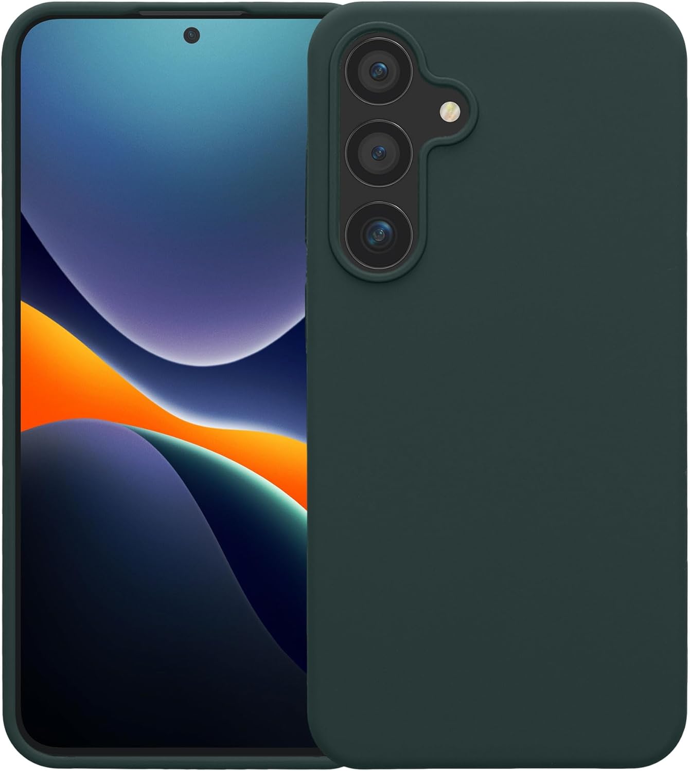 KW Samsung Galaxy S24+ Θήκη Σιλικόνης Rubberized TPU - Moss Green