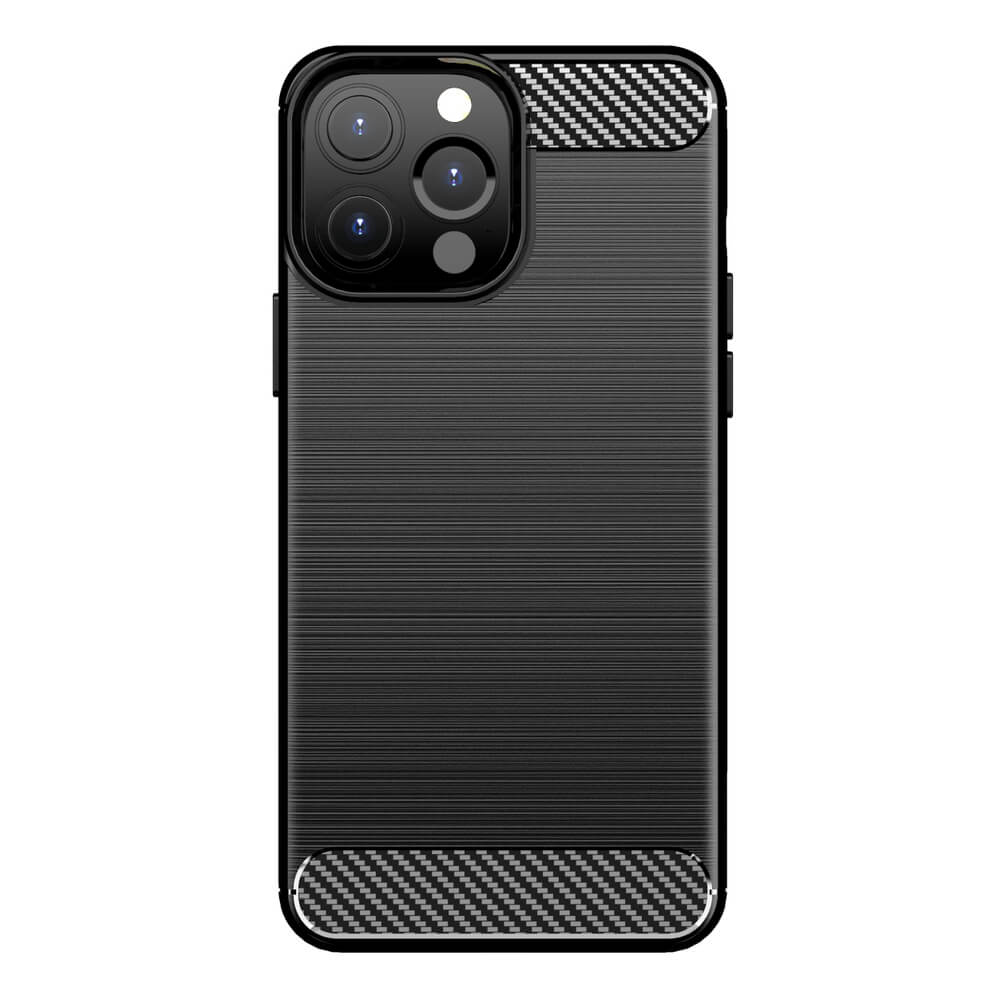Nillkin iPhone 13 Pro Max Synthetic Fiber Carbon Θήκη Σιλικόνης TPU - Black