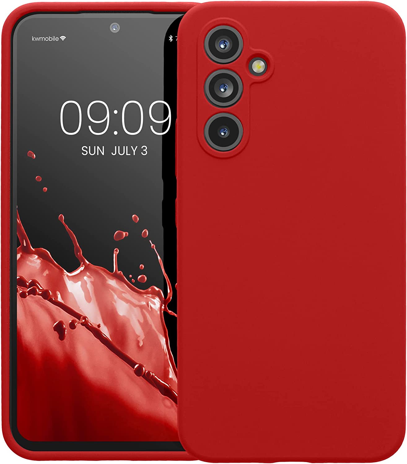 KW Samsung Galaxy A54 5G Θήκη Σιλικόνης Rubberized TPU - Classic Red - 60795.208