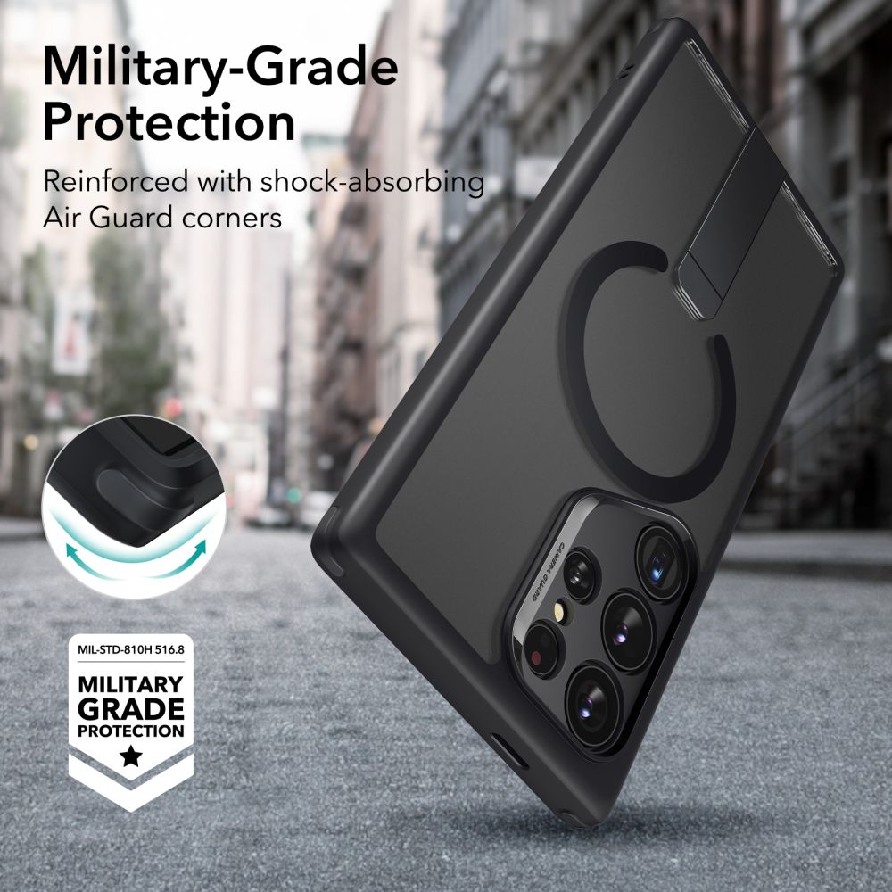ESR Samsung Galaxy S24 Ultra - Flickstand Boost Halolock Σκληρή Θήκη με MagSafe και Stand - Frosted Black