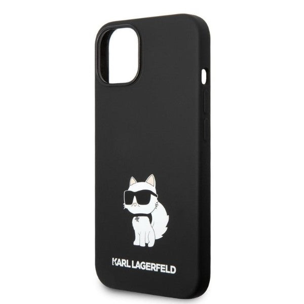 Karl Lagerfeld iPhone 15 Plus / 14 Plus Silicone Choupette Θήκη Σιλικόνης - Black - KLHCP14MSNCHBCK - likebrands.gr