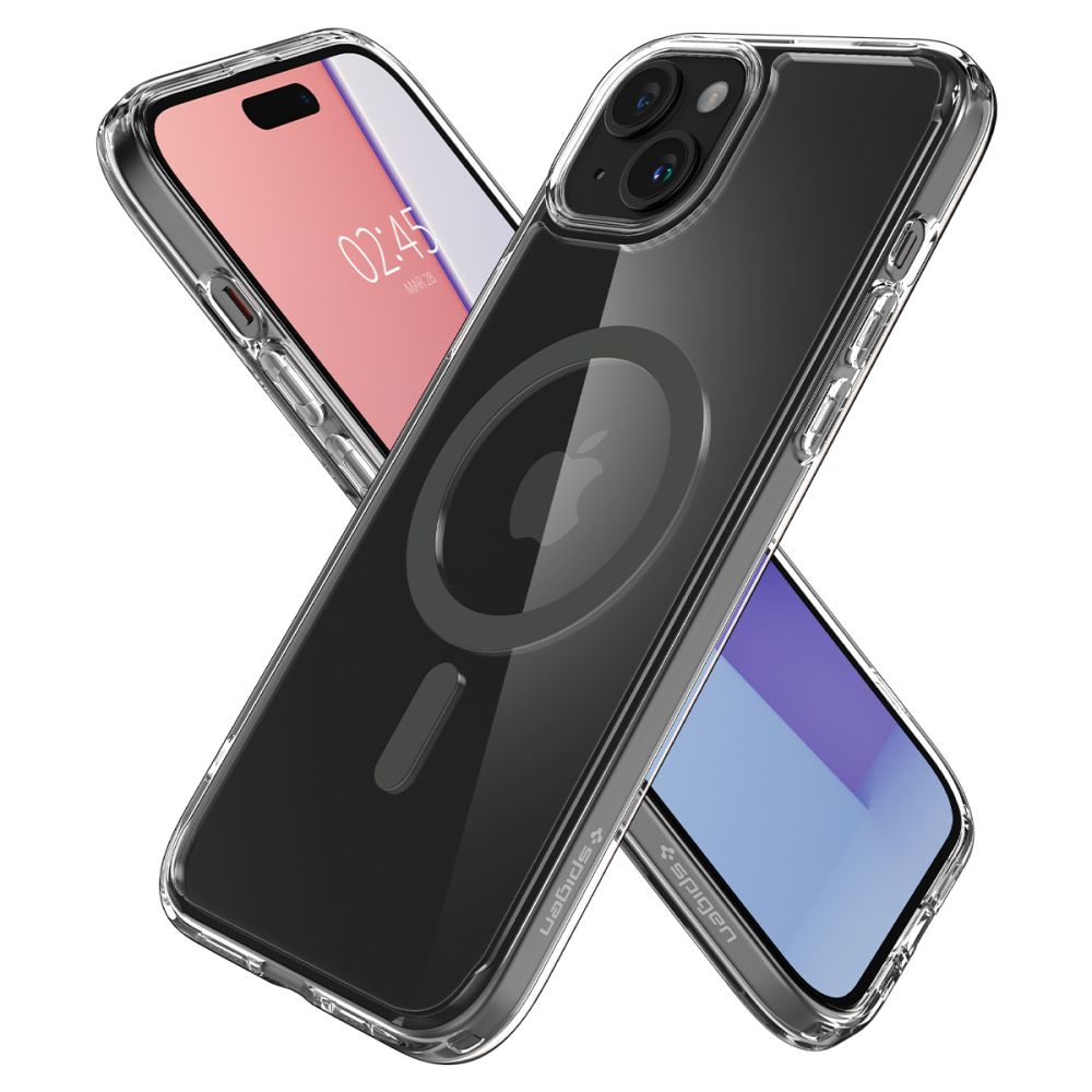 Spigen iPhone 15 Ultra Hybrid Mag Σκληρή Θήκη με Πλαίσιο Σιλικόνης Και MagSafe - Graphite