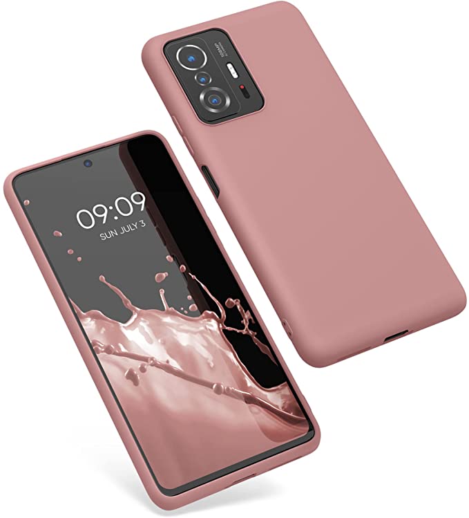 KW Xiaomi 11T / 11T Pro Θήκη Σιλικόνης TPU - Rose Tan - 56245.193