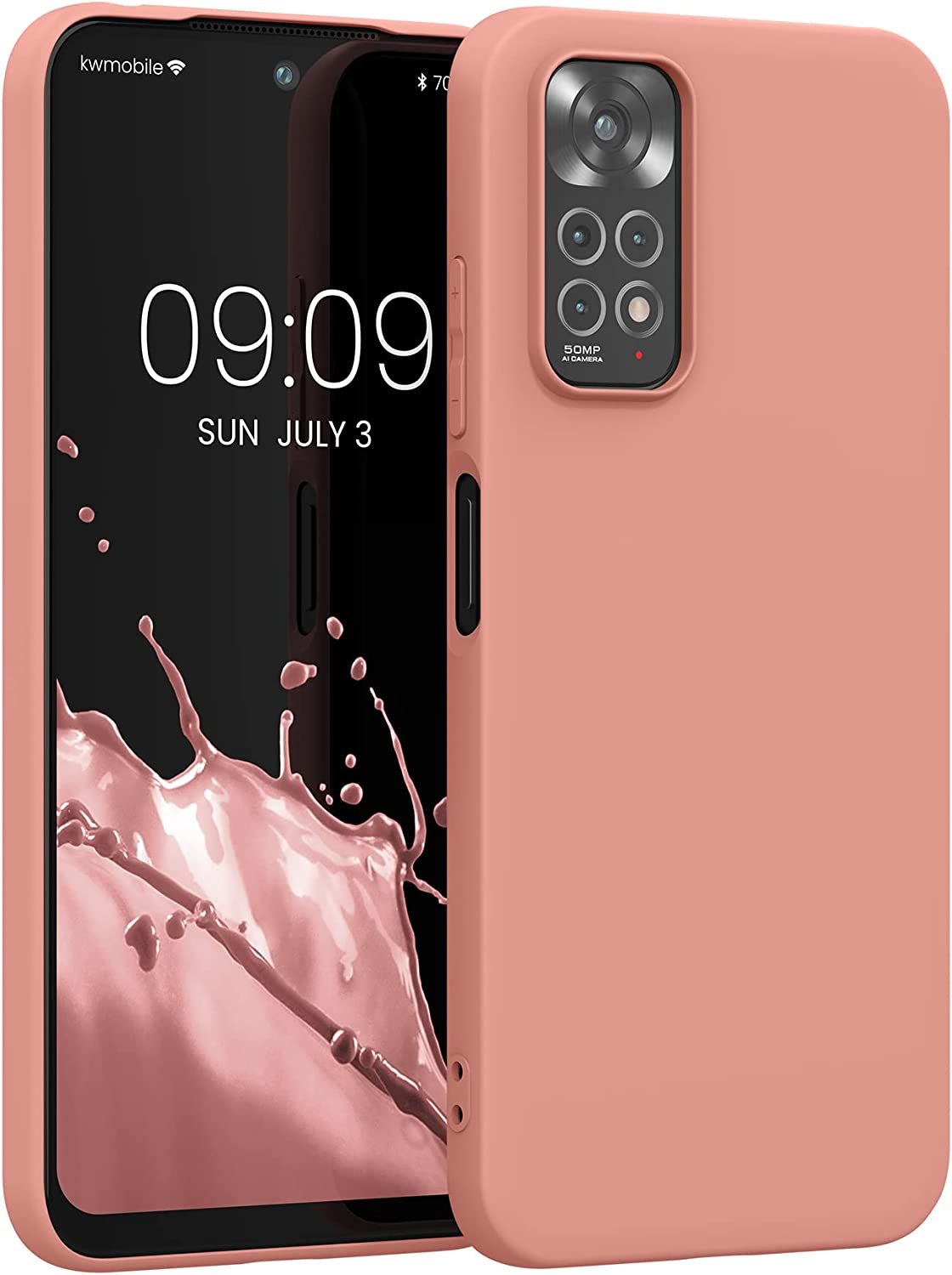 KW Xiaomi Redmi Note 11 / Redmi Note 11S Θήκη Σιλικόνης TPU - Grapefruit Pink - 57368.199