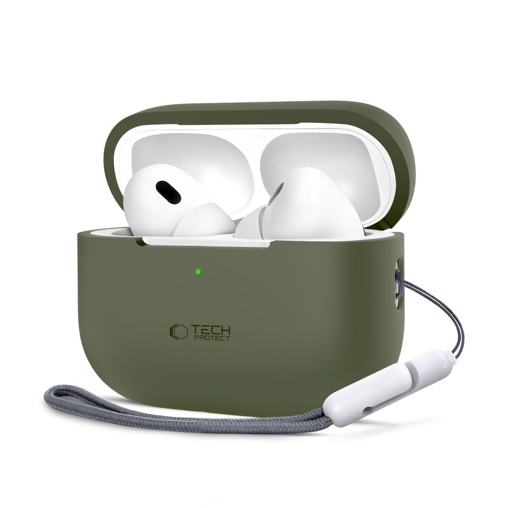 Tech-Protect AirPods Pro 1 / 2 Θήκη Σιλικόνης - Silicone - Olive Green