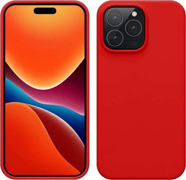KW iPhone 14 Pro Max Θήκη Σιλικόνης Rubberized TPU - Red - 59074.09 - likebrands.gr