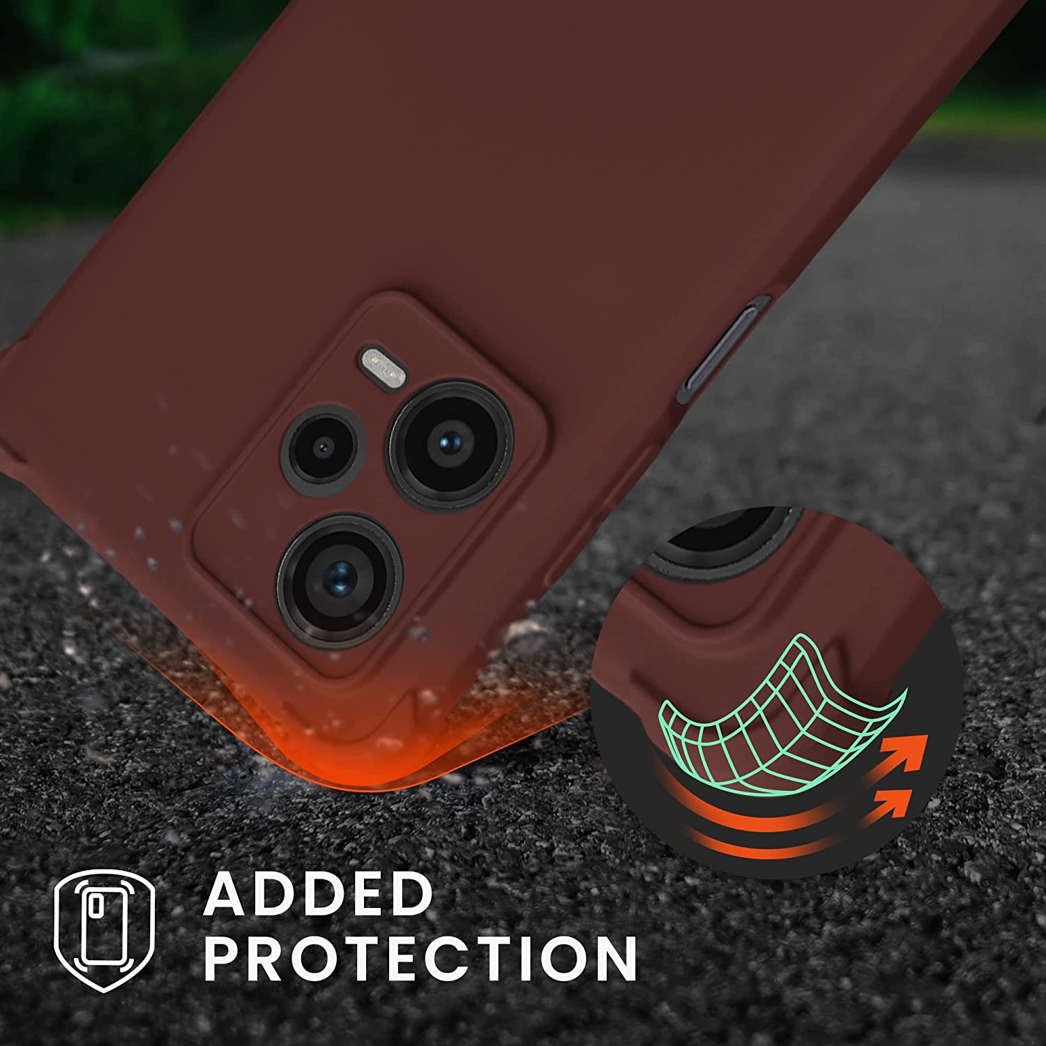 KW Xiaomi Redmi Note 12 Pro+ Θήκη Σιλικόνης TPU με Λουράκι - Bordeaux Violet - 60720.187