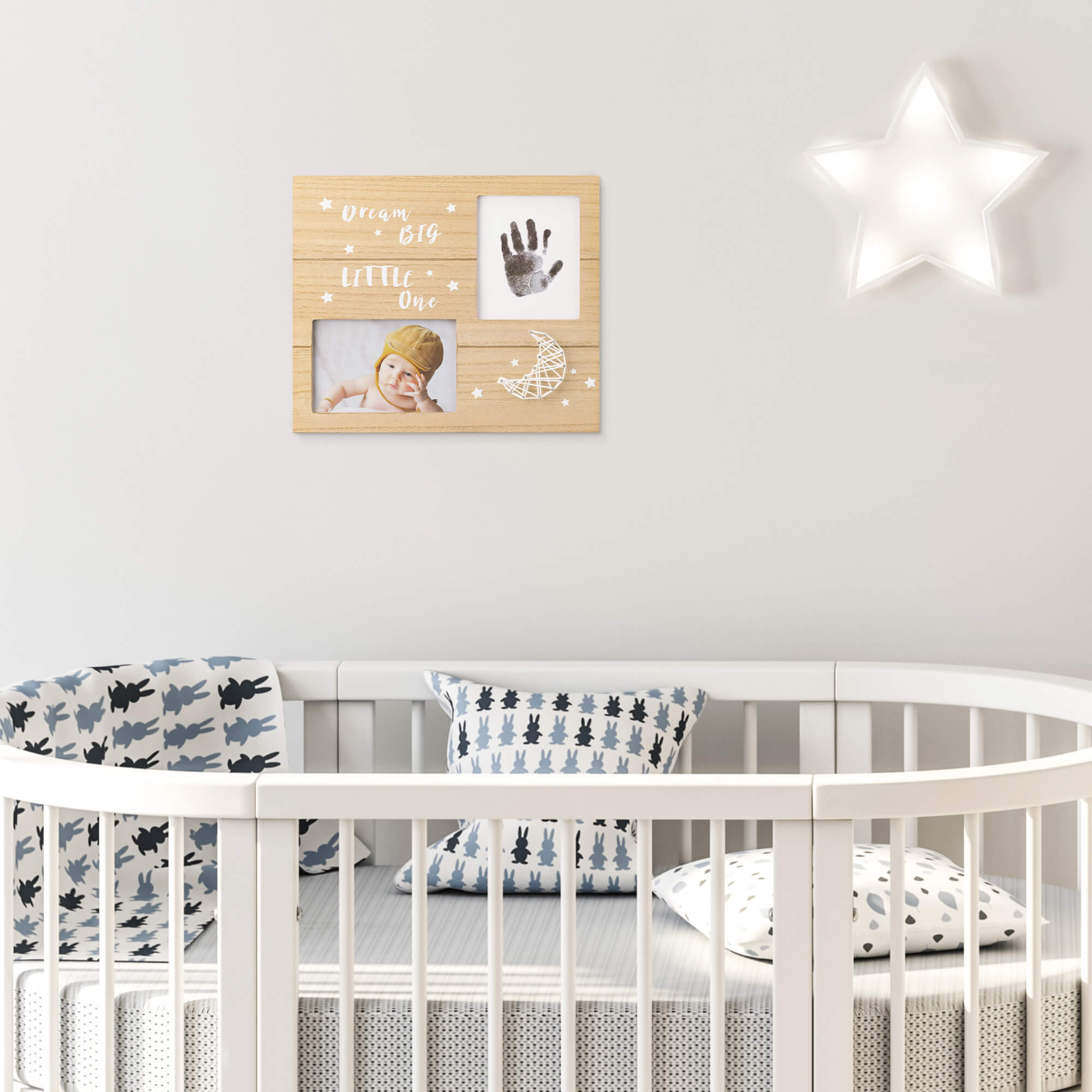 Navaris Κορνίζα για Φωτογραφία και Αποτύπωμα Μωρού - Light Brown - 57427.01