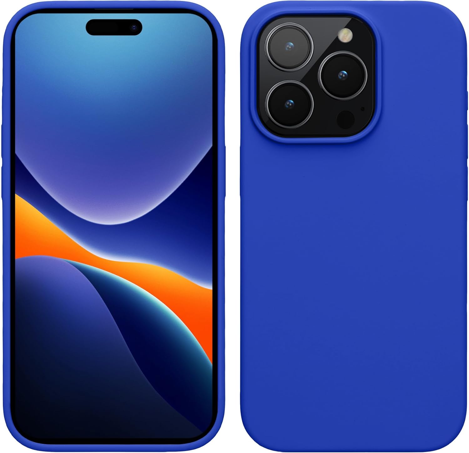 KW iPhone 15 Pro Θήκη Σιλικόνης Rubberized TPU - Baltic Blue