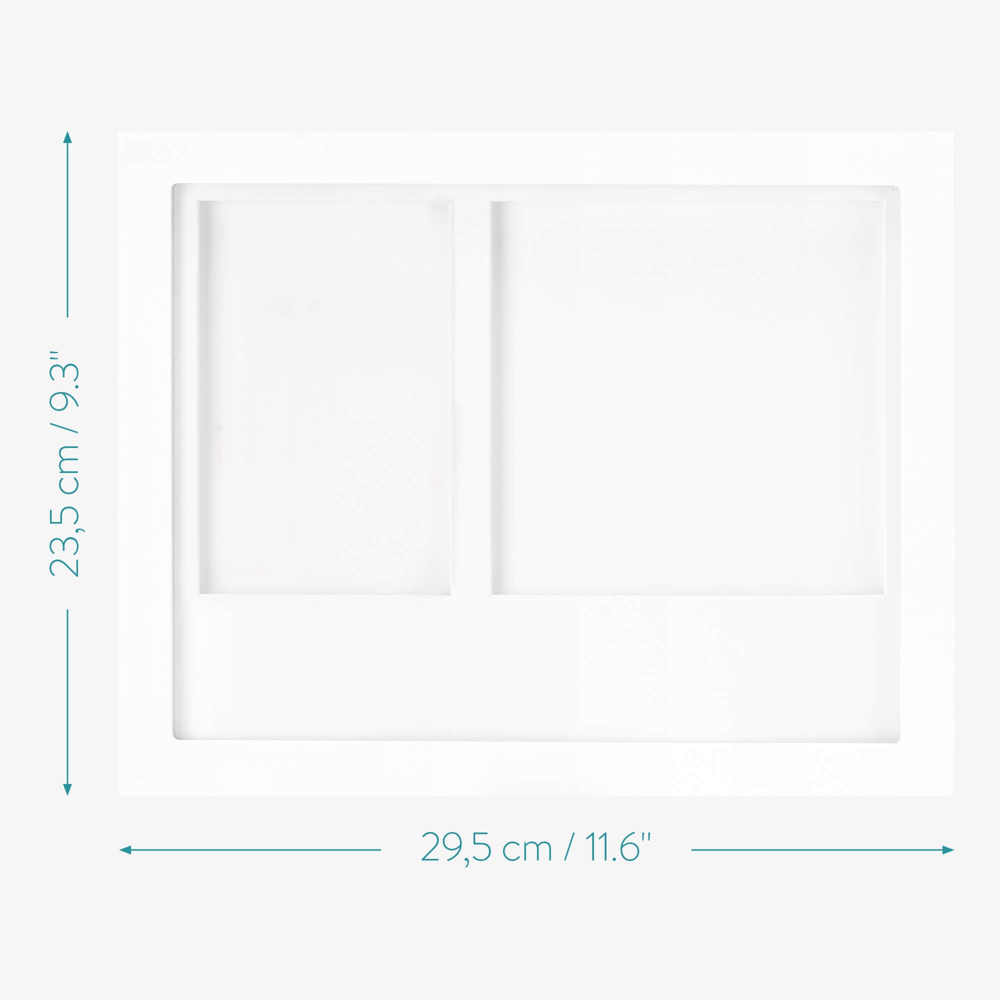 Navaris Κορνίζα για Φωτογραφία και Αποτύπωμα Μωρού - White - 56388.01