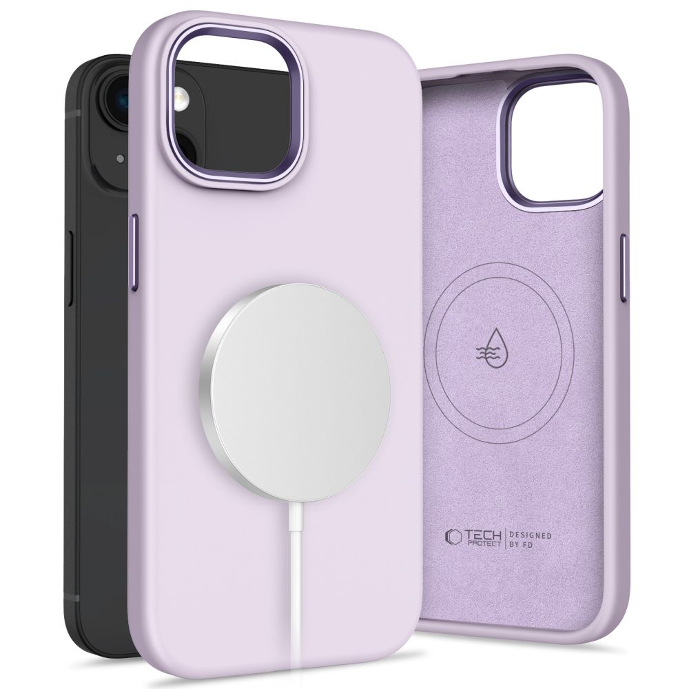 Tech-Protect iPhone 15 Silicone Pure Θήκη Σιλικόνης TPU με MagSafe - Mauve