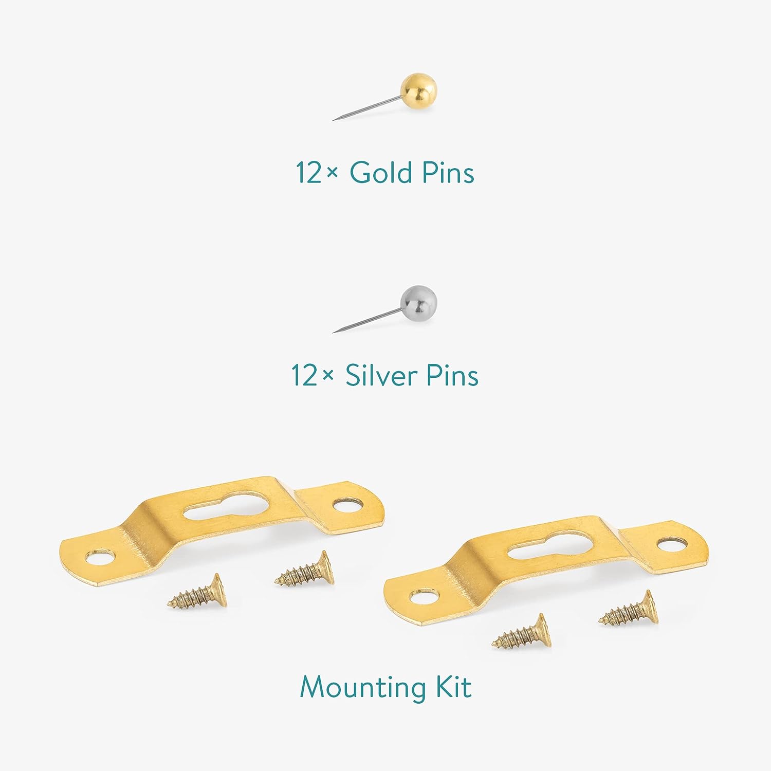 Navaris Πίνακας Ανακοινώσεων από Λούτρινο Ύφασμα με Ξύλινο Πλαίσιο - 60 x 45 cm - Black / White - 55215.03