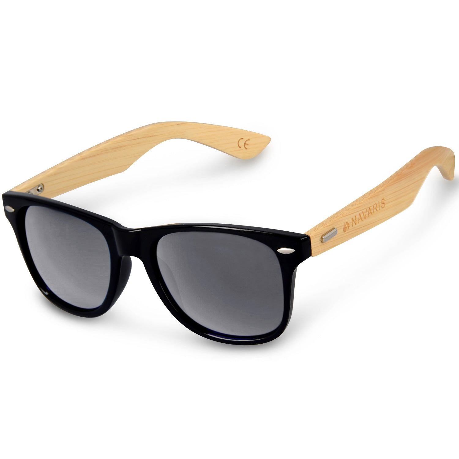 Navaris Unisex Γυαλιά Ηλίου - UV400 - Black / Light Brown - 40731.01.47