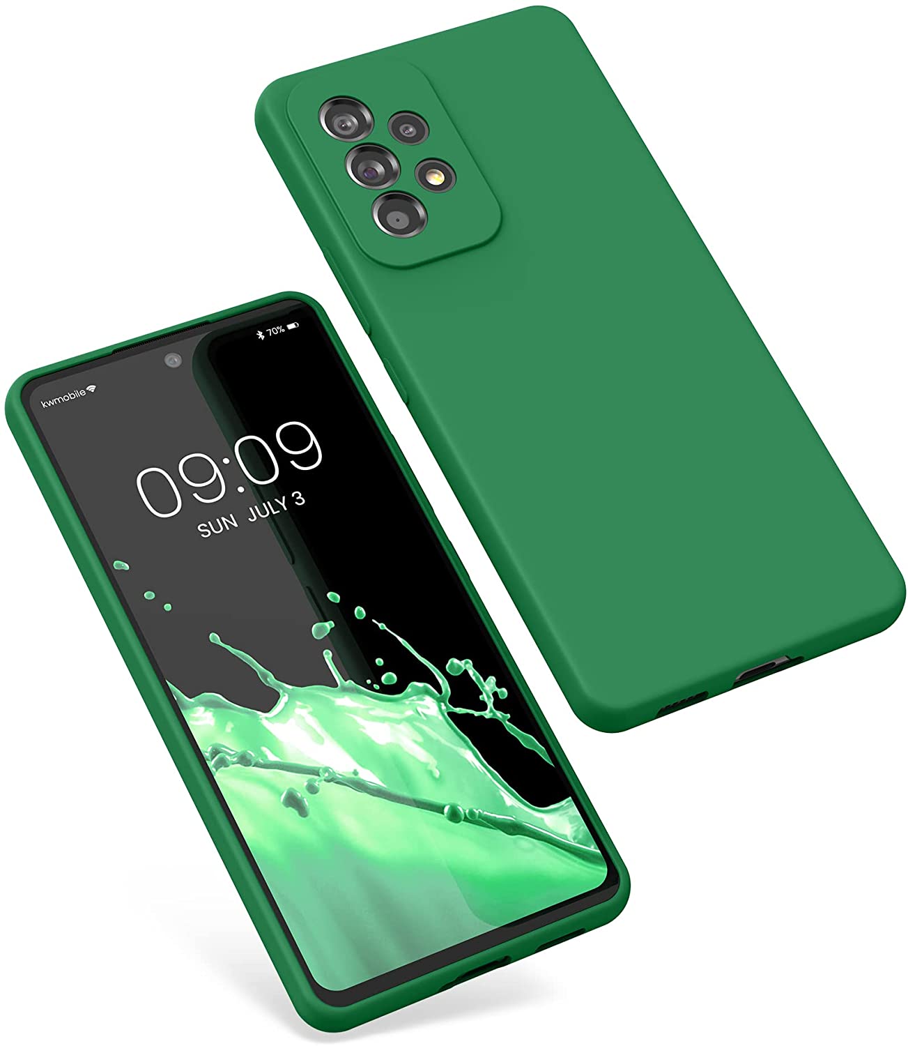 KW Samsung Galaxy A53 5G Θήκη Σιλικόνης Rubberized TPU - Pixie Green - 57835.227