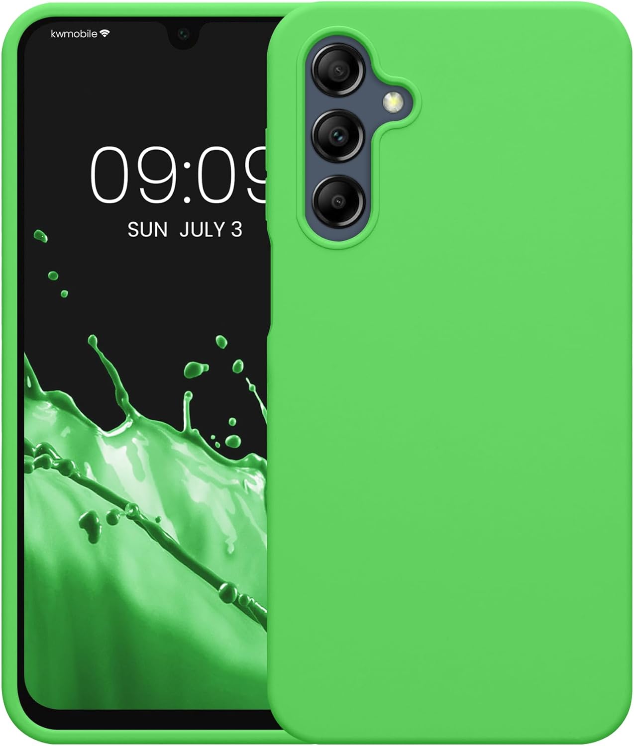 KW Samsung Galaxy A16 4G / A16 5G Θήκη Σιλικόνης Rubberized TPU - Lime Green