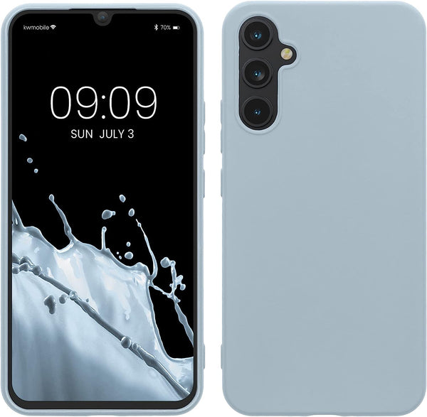 KW Samsung Galaxy A34 5G Θήκη Σιλικόνης TPU - Light Blue Matte - 60809.58