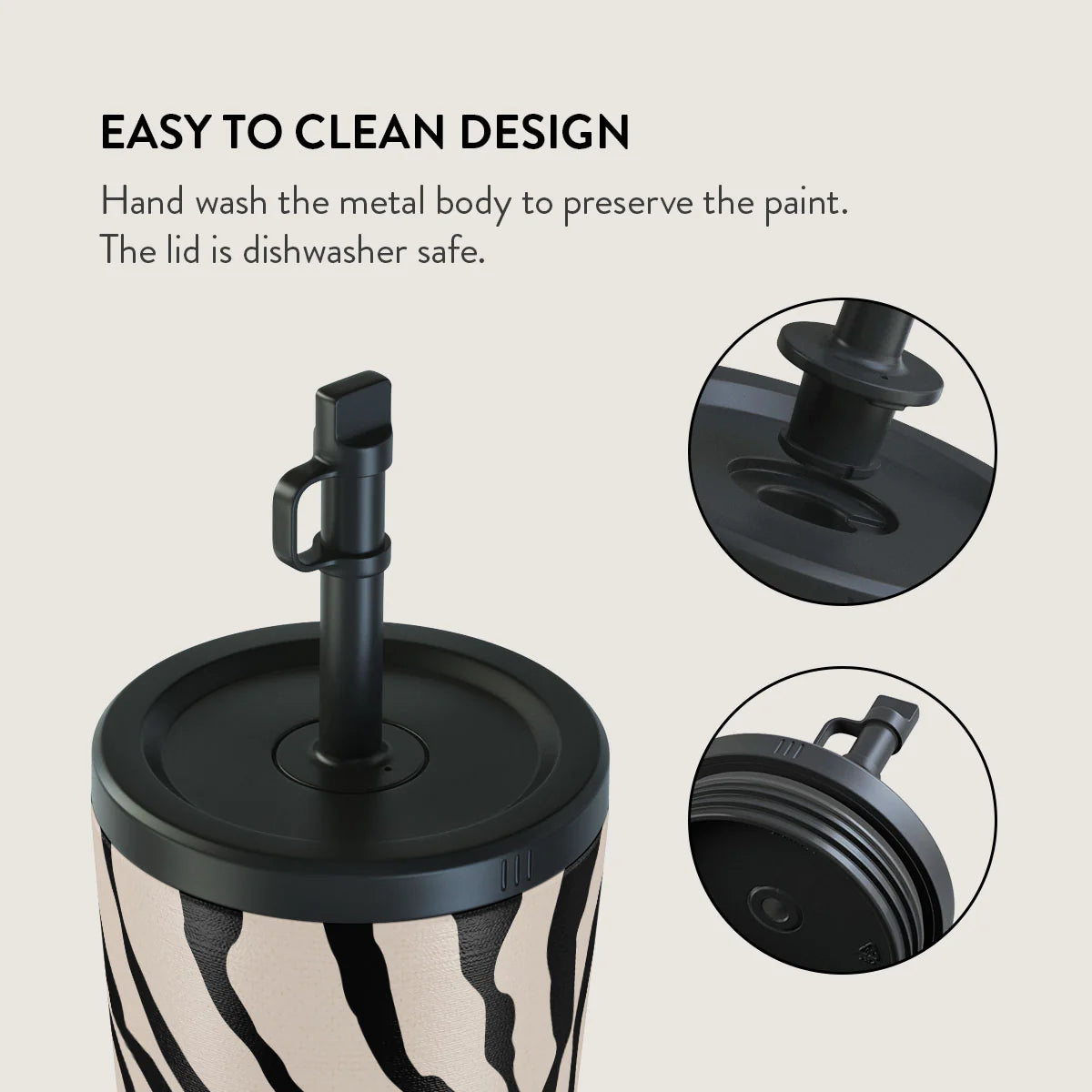 Burga Κούπα θερμός από Ανοξείδωτο Ατσάλι με καλαμάκι - 500ml - Imperial