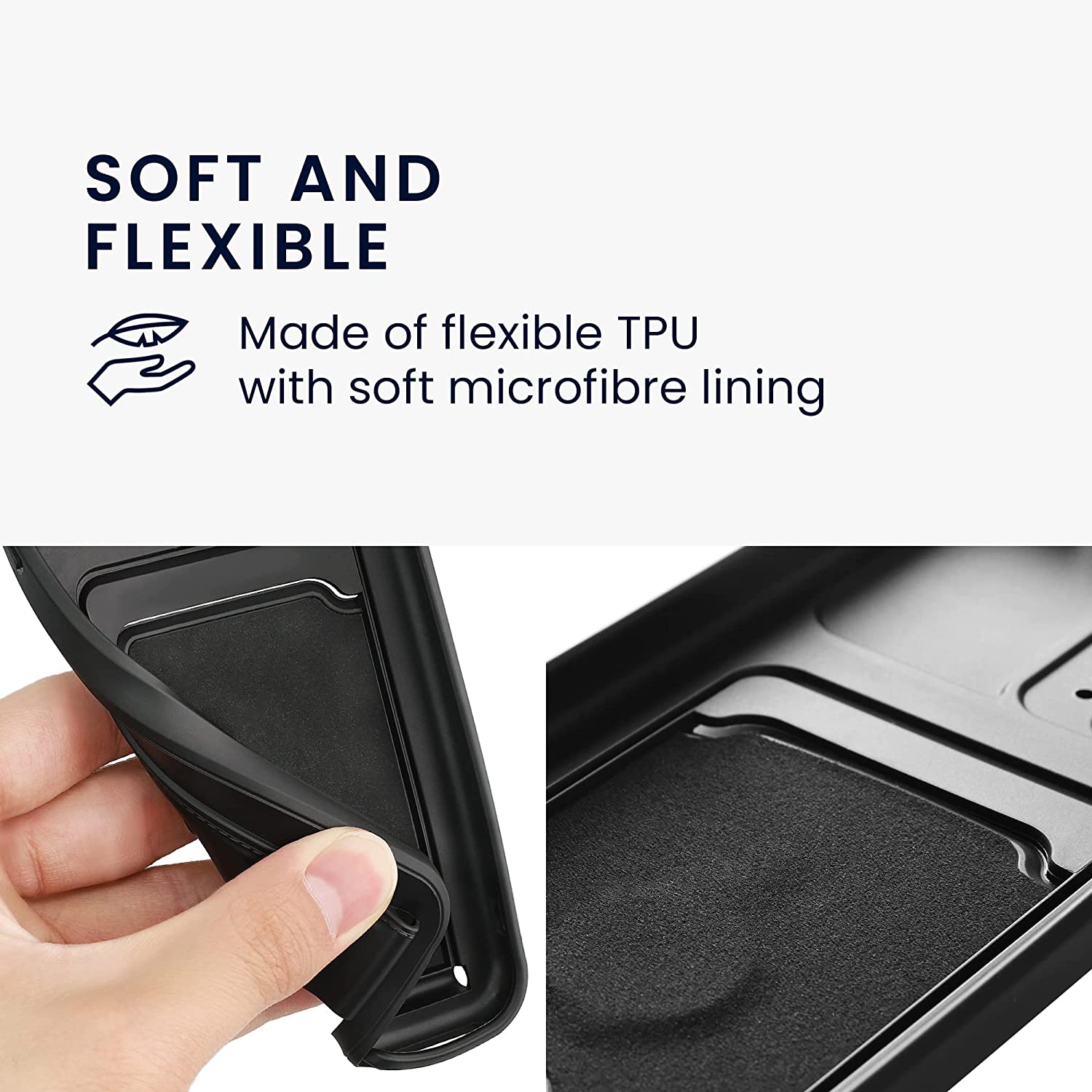 KW Xiaomi Redmi 12C Θήκη Σιλικόνης με Κάλυμμα για την Κάμερα και Δαχτυλίδι Συγκράτησης - Black - 61259.01