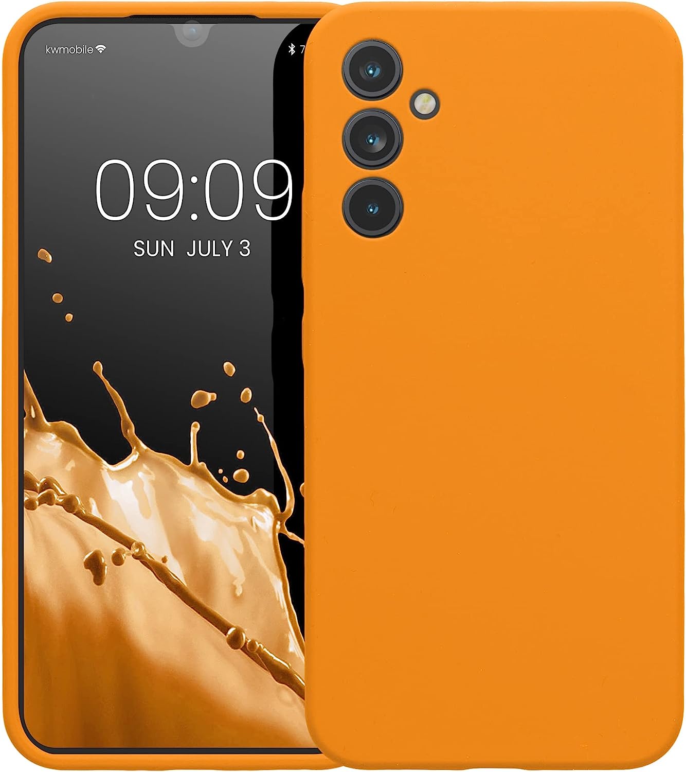 KW Samsung Galaxy A34 5G Θήκη Σιλικόνης Rubber TPU - Fruity Orange - 60807.150