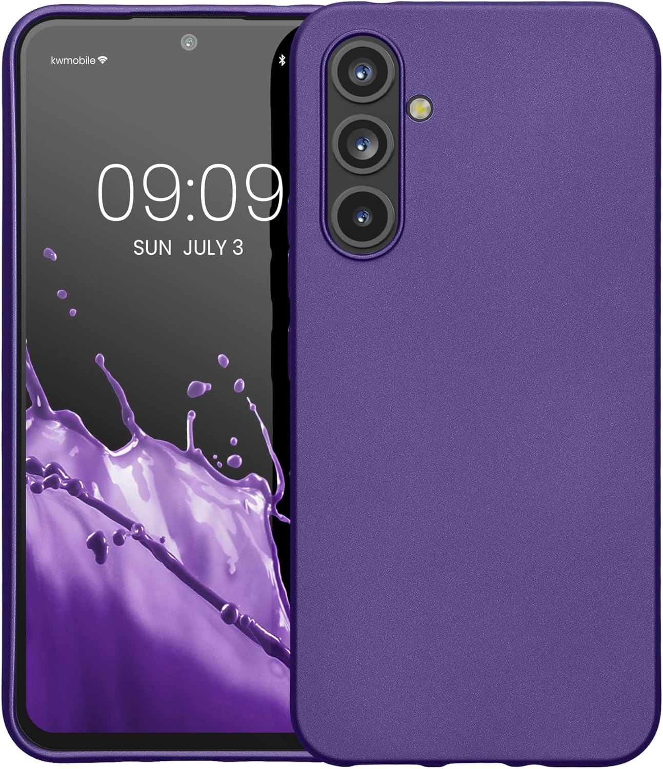 KW Samsung Galaxy A54 5G Θήκη Σιλικόνης TPU - Metallic Blue Purple