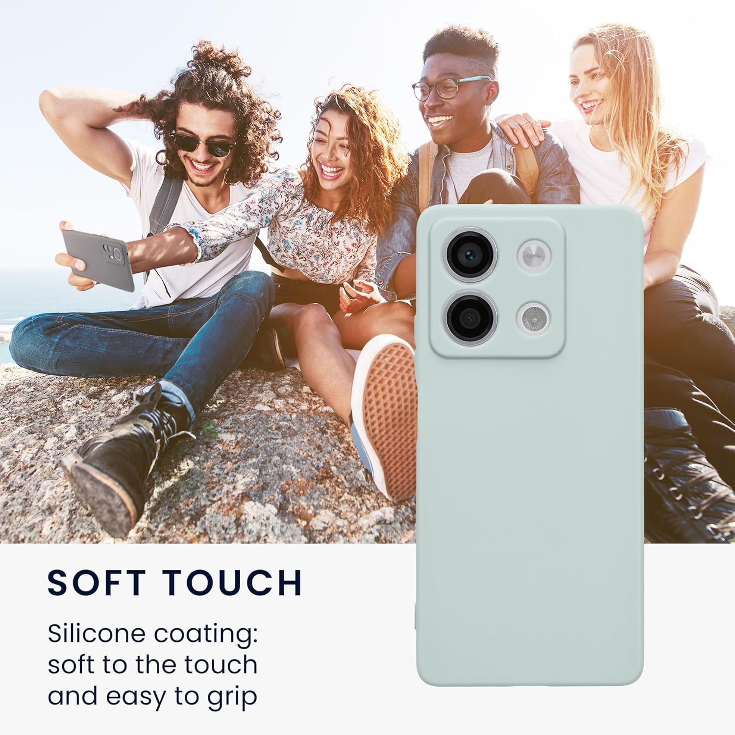 KW Xiaomi Redmi Note 13 5G Θήκη Σιλικόνης TPU - Cool Mint