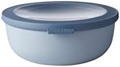 Mepal Cirqula Round Σετ με 4 BPA Free Δοχεία Αποθήκευσης Φαγητού - 350 ml - 750 ml - 1250 ml - 2250 ml - Nordic Blue