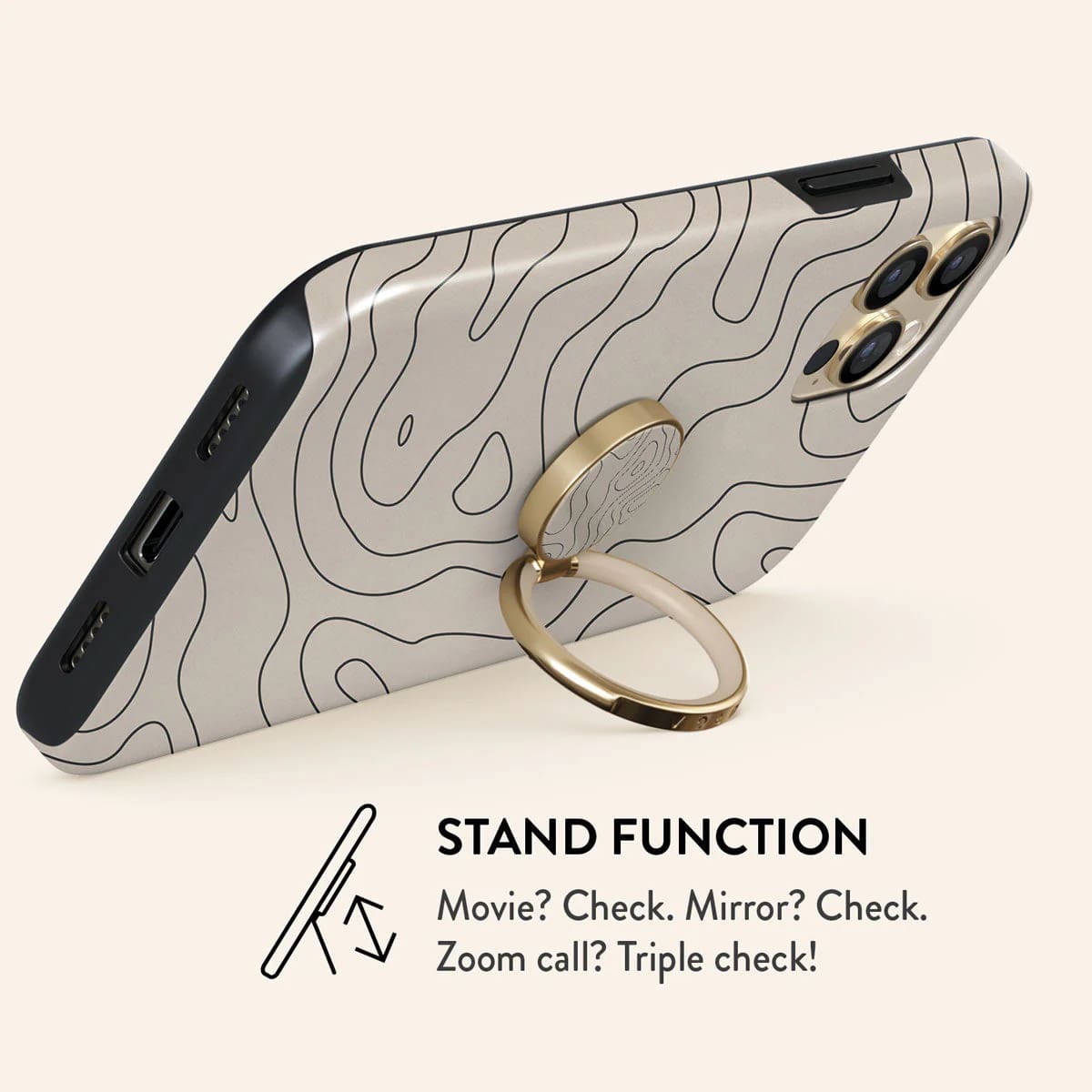 Burga Ring Holder - Δαχτυλίδι Συγκράτησης Κινητού - Βάση Στήριξης - Gold - Wild Terrain