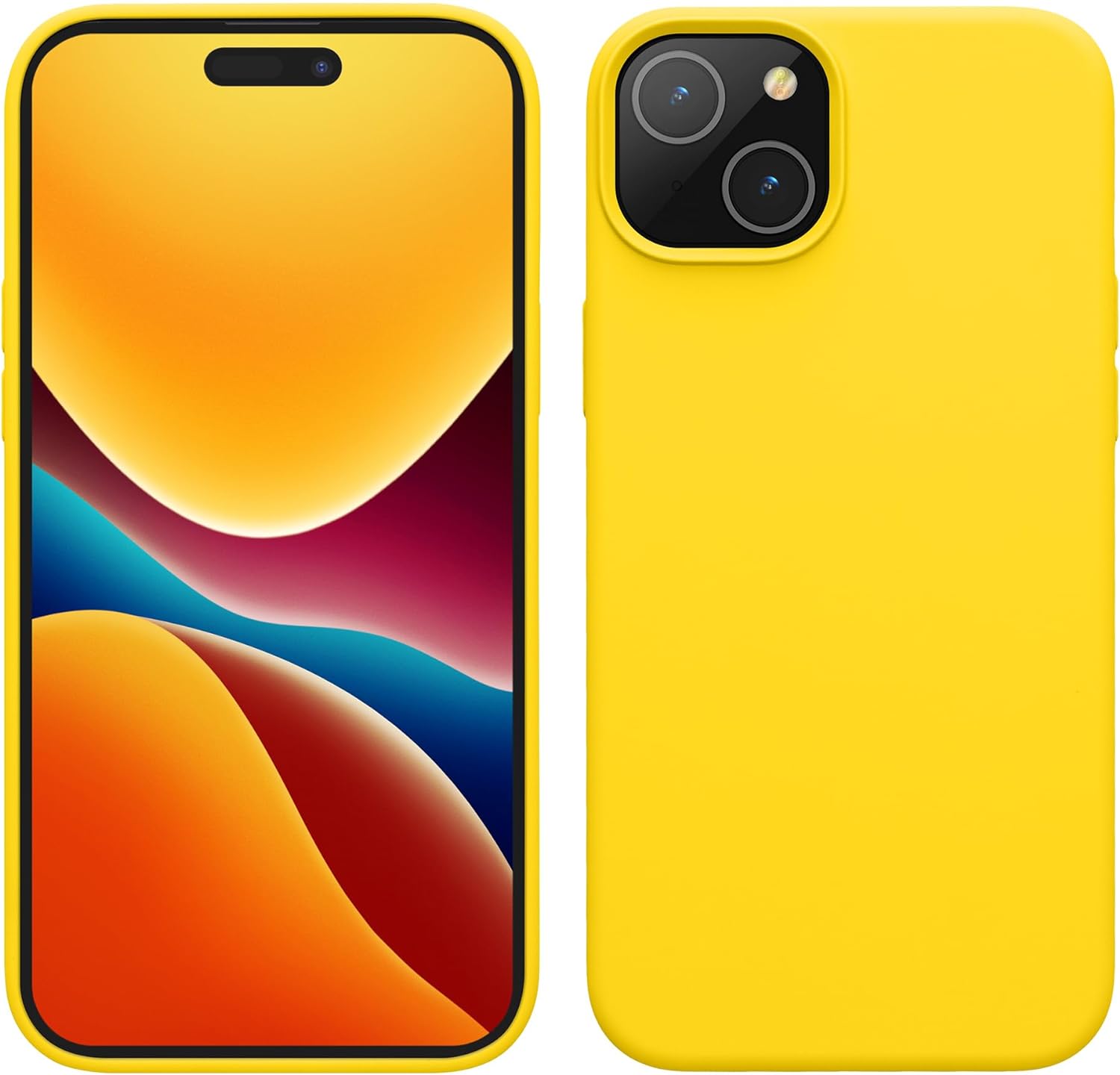KW iPhone 15 Θήκη Σιλικόνης Rubberized TPU - Radiant Yellow - 61953.165