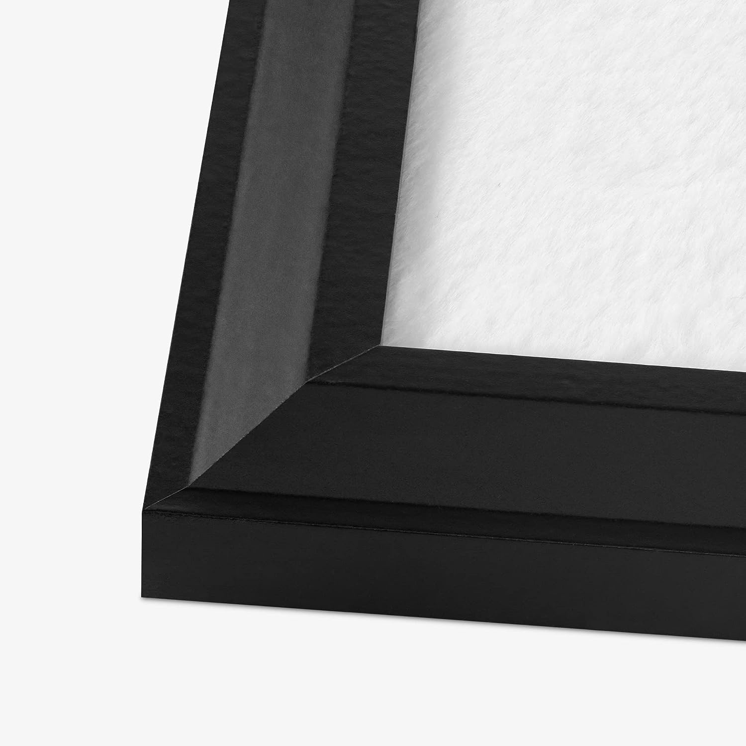 Navaris Πίνακας Ανακοινώσεων από Λούτρινο Ύφασμα με Ξύλινο Πλαίσιο - 60 x 45 cm - Black / White - 55215.03