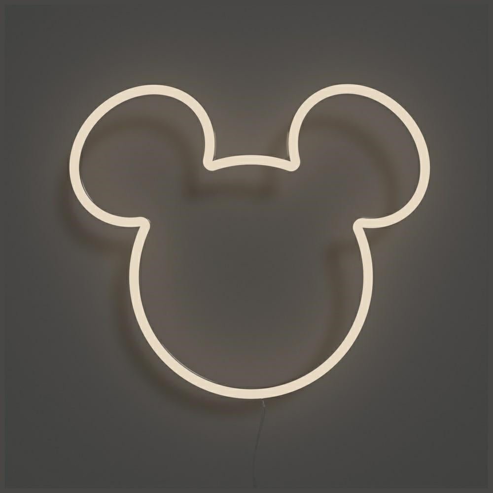 Yellowpop Φωτιστικό Neon LED με Καλώδιο USB - Disney Mini Mickey Ears - White