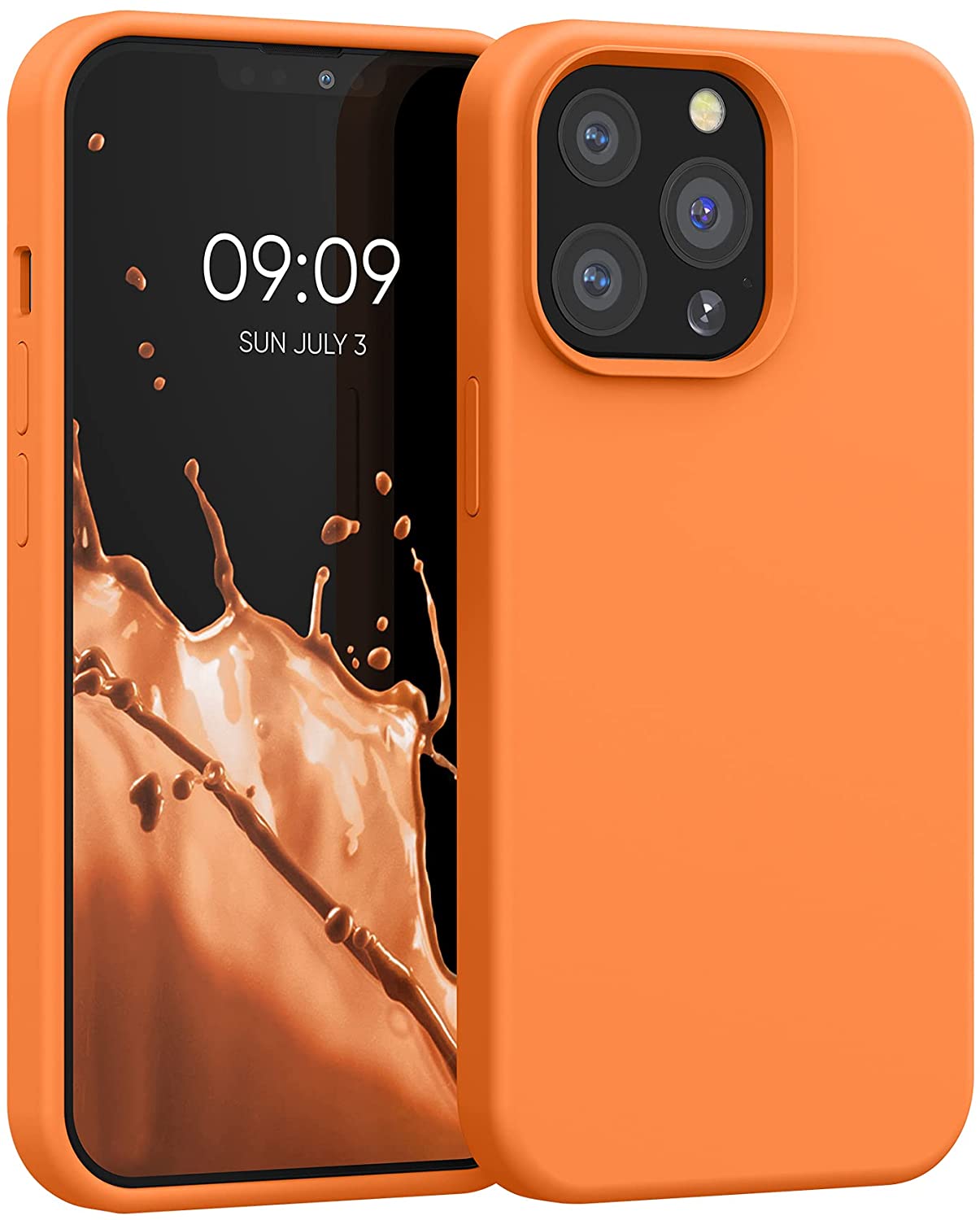 KW iPhone 13 Pro Θήκη Σιλικόνης Rubberized TPU - Cosmic Orange - 55880.150