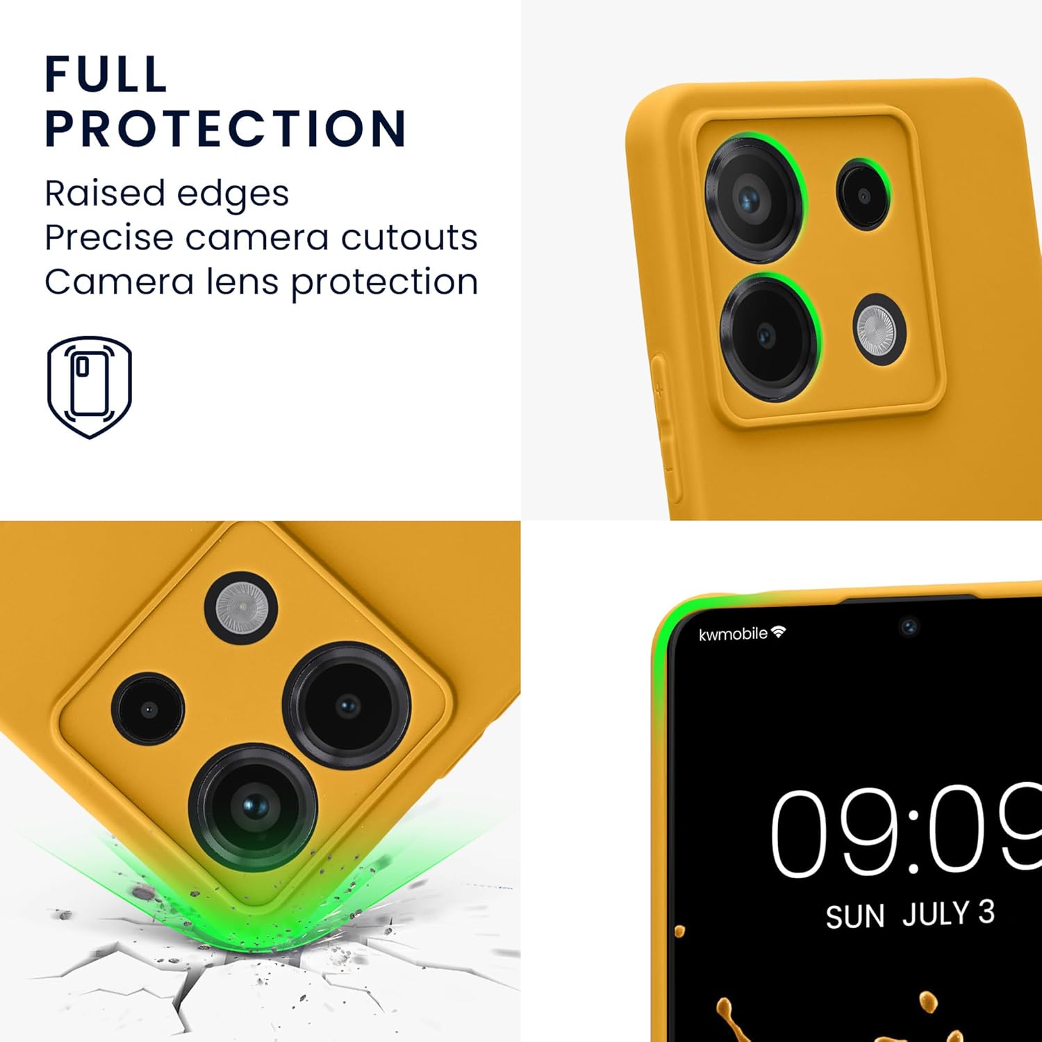 KW Xiaomi Redmi Note 13 Pro 5G / Poco X6 5G Θήκη Σιλικόνης TPU - Honey Yellow