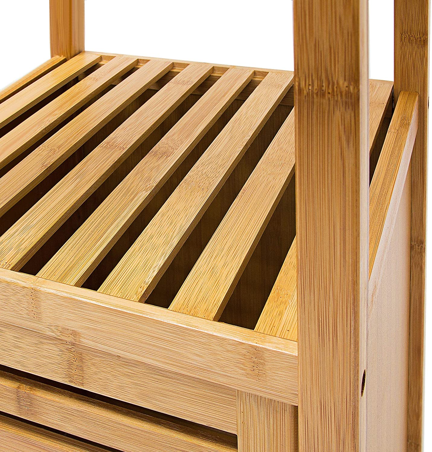 Relaxdays Ράφι Μπάνιου / Σαλονιού από Μπαμπού - Natural - 4052025047412