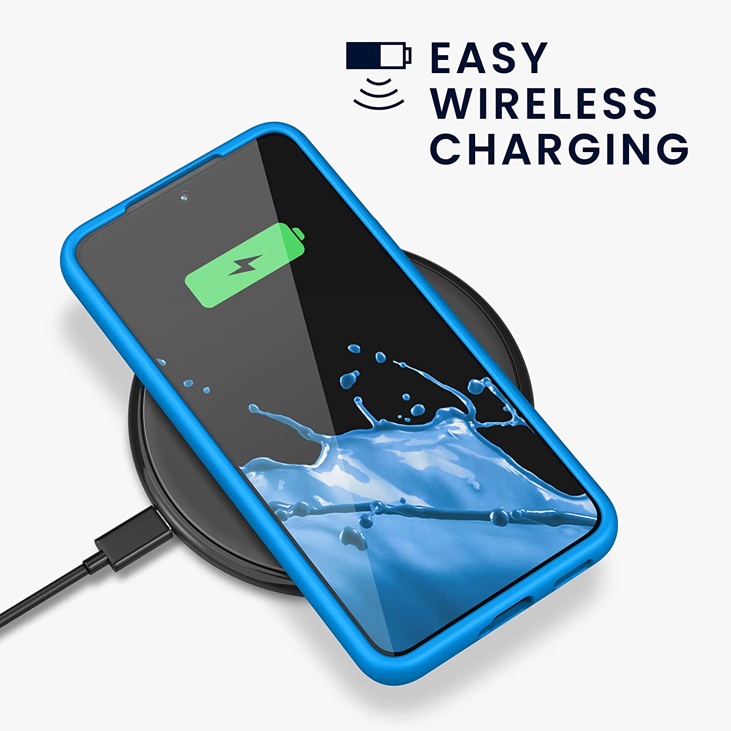 KW Samsung Galaxy S22 Θήκη Σιλικόνης Rubberized TPU - Radiant Blue - 56756.157