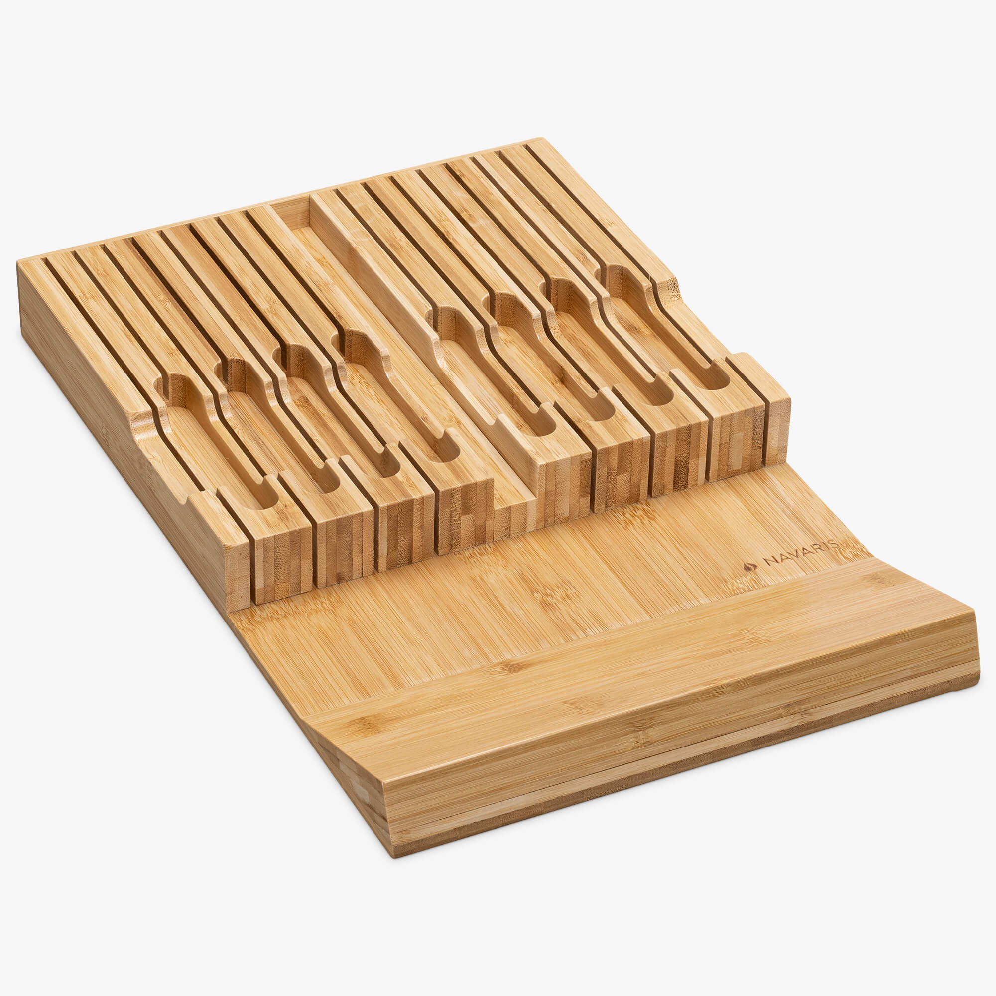 Navaris Θήκη για Μαχαίρια από Μπαμπού - Light Brown - 54640.01