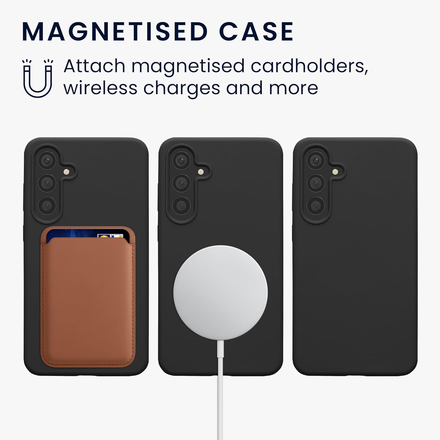 KW Samsung Galaxy S24+ Θήκη Σιλικόνης Rubber TPU με MagSafe - Black