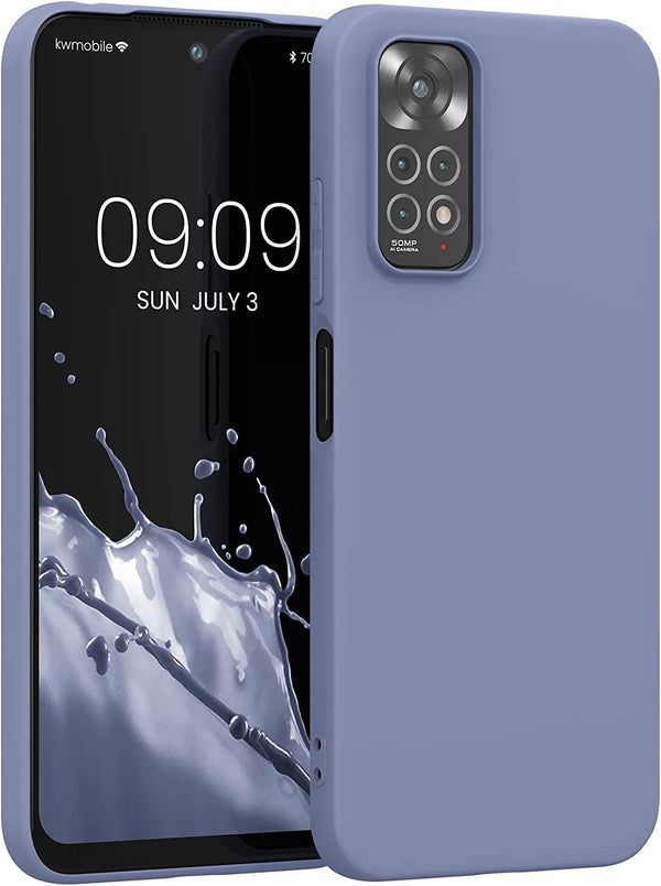 KW Xiaomi Redmi Note 11 / Redmi Note 11S Θήκη Σιλικόνης TPU - Blue Grey - 57368.12