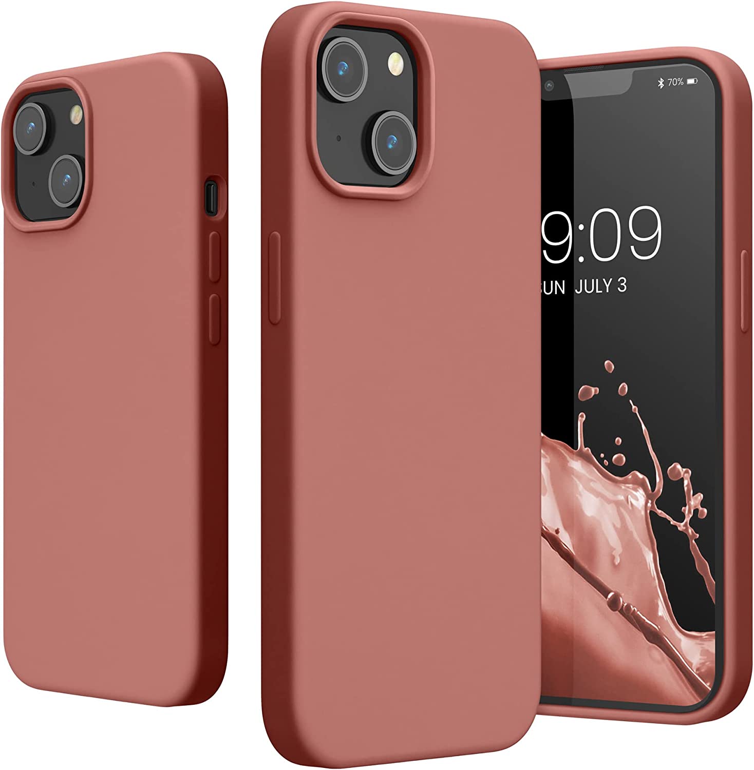 KW iPhone 14 Θήκη Σιλικόνης TPU - Winter Rose - 59071.193